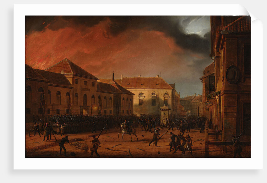 Fire of the Warsaw Arsenal, 1831 by Anonymous