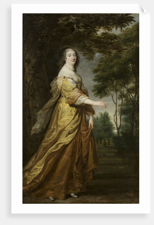 Portrait of Marie Louise Gonzaga, Queen of Poland, 1645 by Anonymous