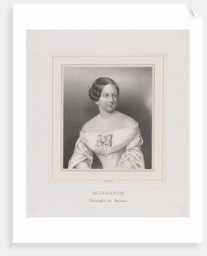 Grand Duchess Elizabeth Mikhailovna of Russia, Duchess of Nassau, ca 1844-1850 by Anonymous