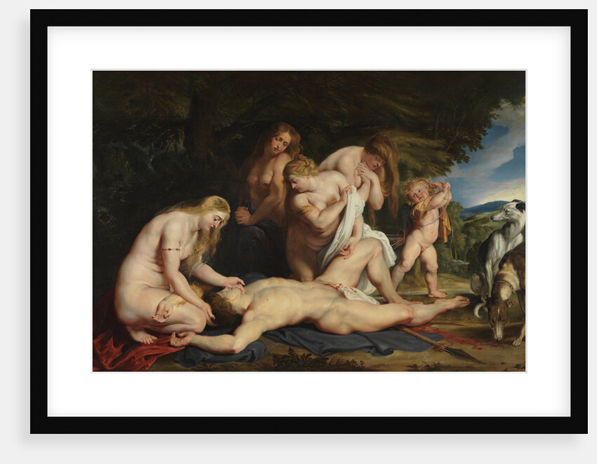 The Death of Adonis (Venus Mourning Adonis), ca 1614 by Anonymous