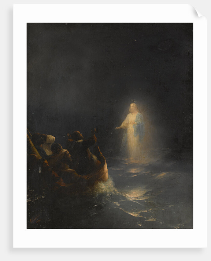 Jesus Walks on Water, 1863 by Anonymous