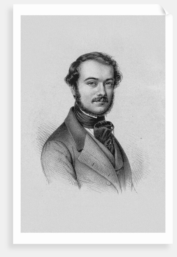 Portrait of the violinist and composer Antonio Bazzini, 1840s by Anonymous