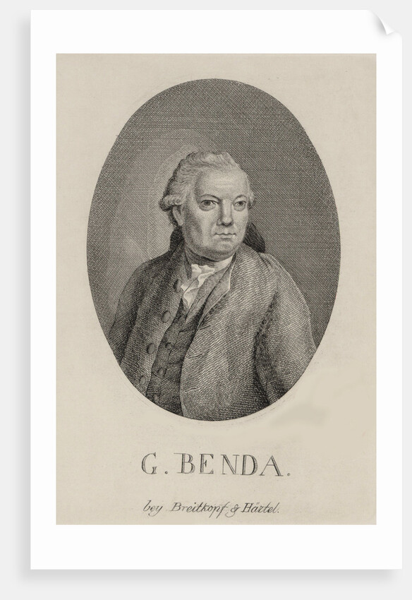 Portrait of the composer Georg Benda, Late 18th cent by Anonymous