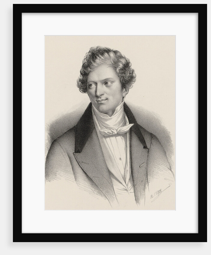 Portrait of the composer Charles-Auguste de Bériot, 1840 by Anonymous