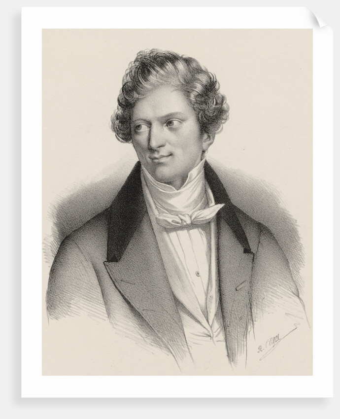 Portrait of the composer Charles-Auguste de Bériot, 1840 by Anonymous