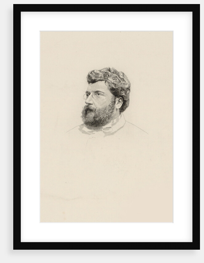 Portrait of the composer Georges Bizet, 1860s by Anonymous