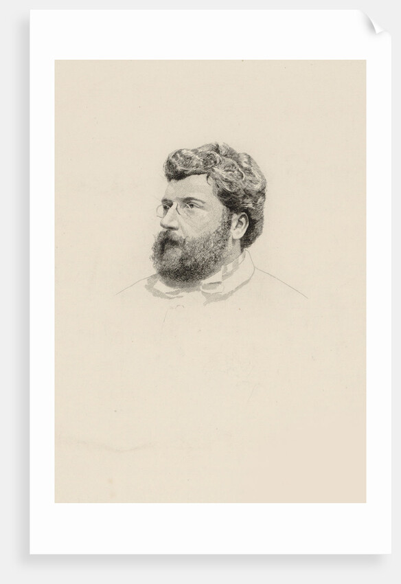 Portrait of the composer Georges Bizet, 1860s by Anonymous