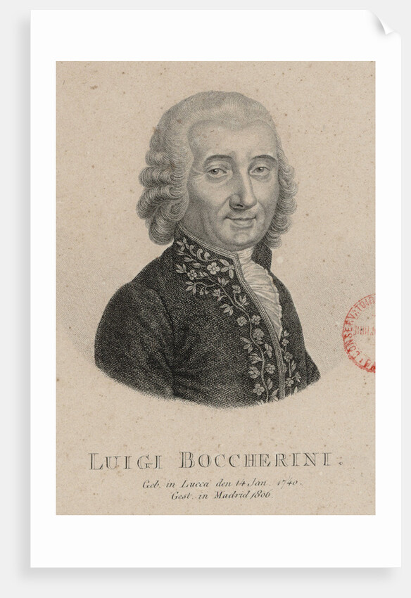 Portrait of the composer Luigi Boccherini by Anonymous