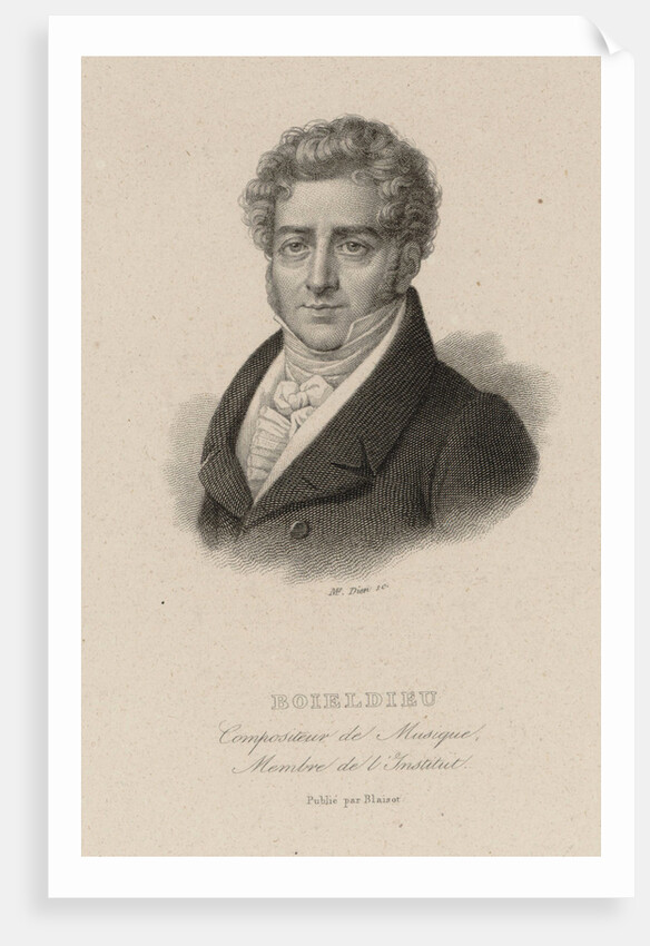 Portrait of the composer François-Adrien Boïeldieu, 1845 by Anonymous
