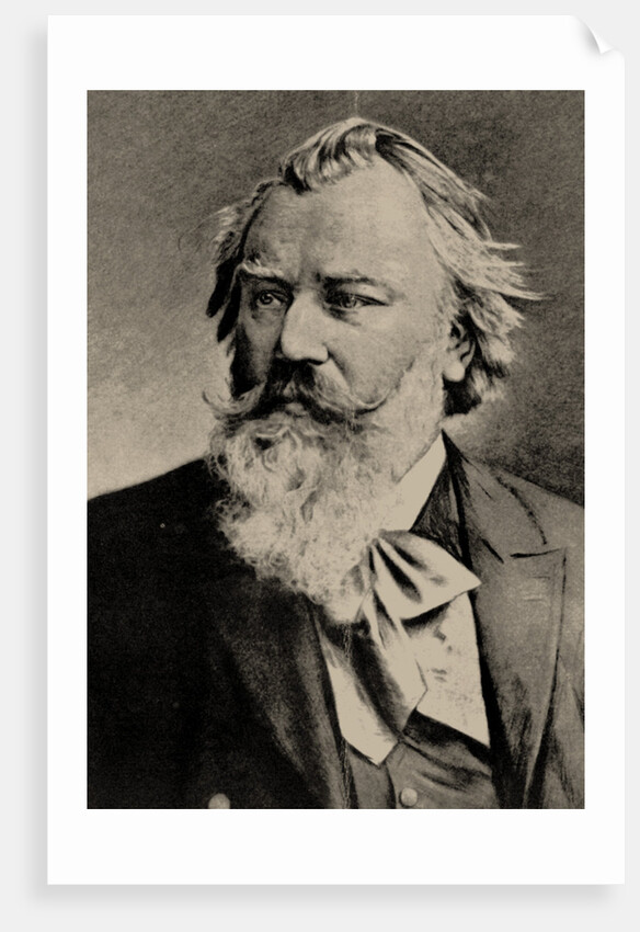 Portrait of the composer Johannes Brahms by Anonymous