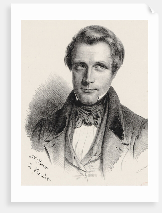 Portrait of the composer Henri Brod, 1835 by Anonymous