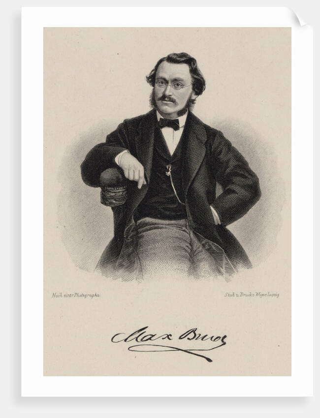 Portrait of the composer Max Bruch, 1870 by Anonymous