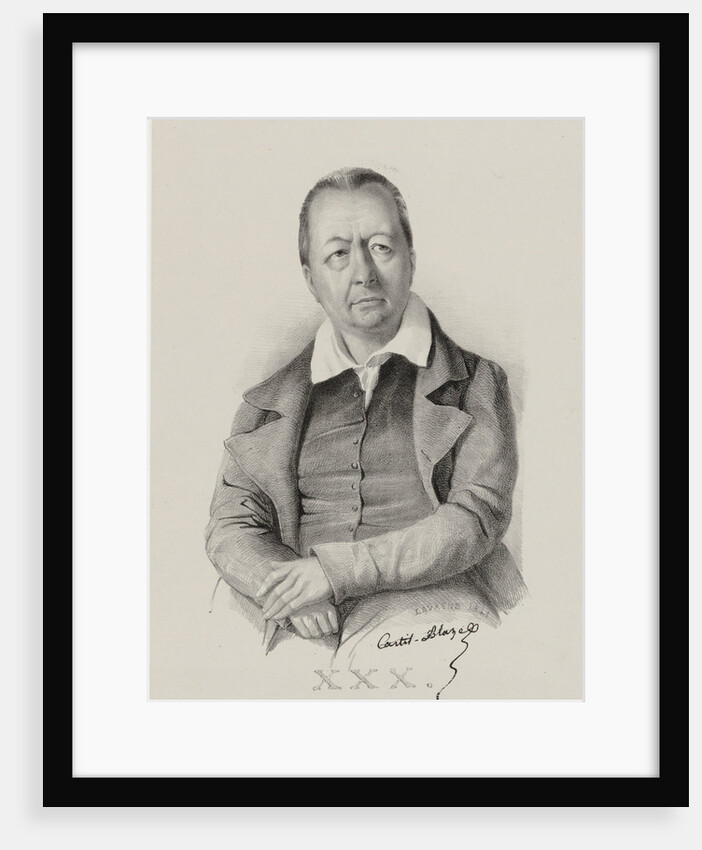 Portrait of the composer François Henri Joseph Castil-Blaze, 1841 by Anonymous