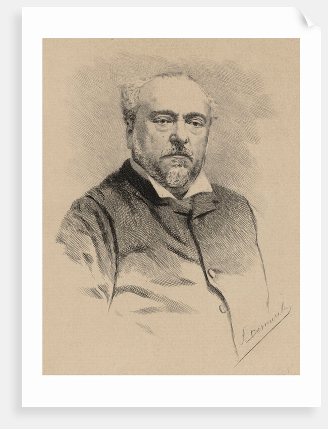 Portrait of the composer Emmanuel Chabrier, 1890 by Anonymous