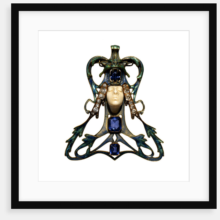 Female Face Pendant, 1897-1898 by Anonymous