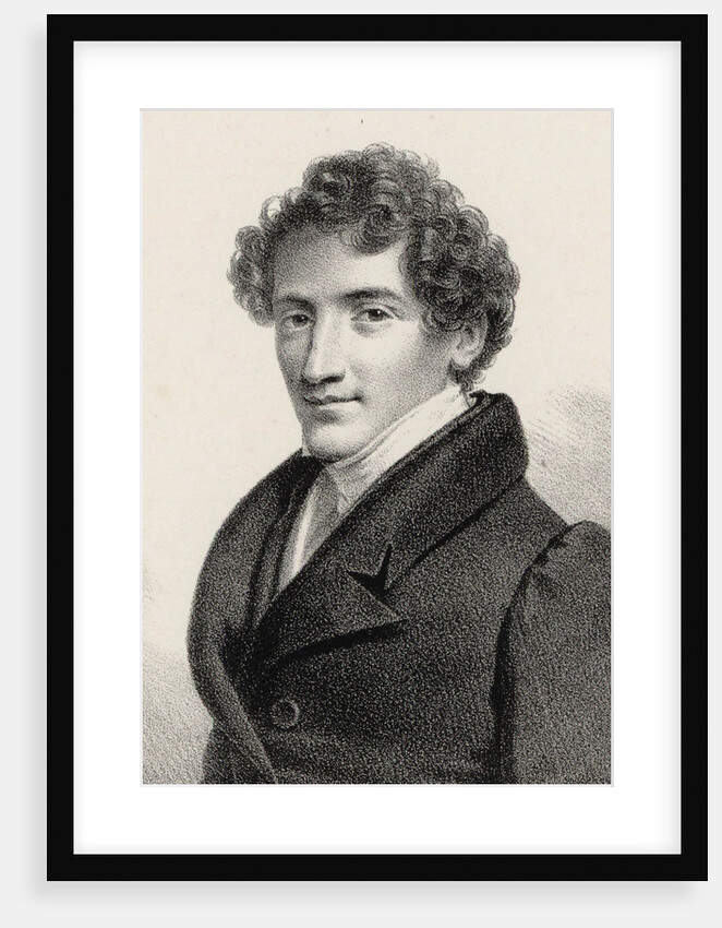 Portrait of the composer and singer Jean-Baptiste Chollet, 1835 by Anonymous