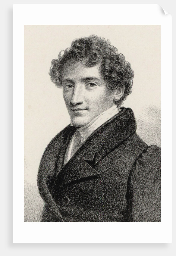 Portrait of the composer and singer Jean-Baptiste Chollet, 1835 by Anonymous