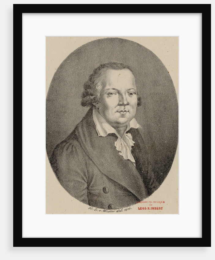 Portrait of the composer Domenico Cimarosa, 1816 by Anonymous