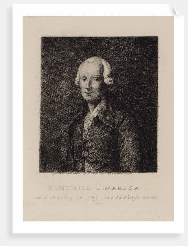 Portrait of the composer Domenico Cimarosa by Anonymous