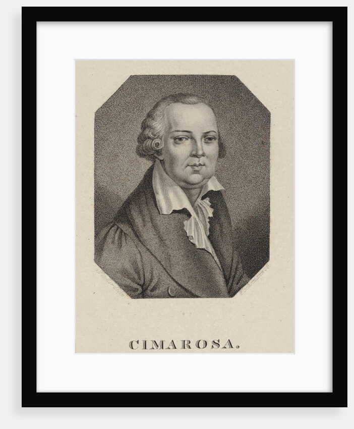 Portrait of the composer Domenico Cimarosa, 1820 by Anonymous
