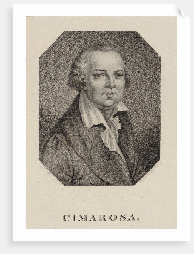 Portrait of the composer Domenico Cimarosa, 1820 by Anonymous