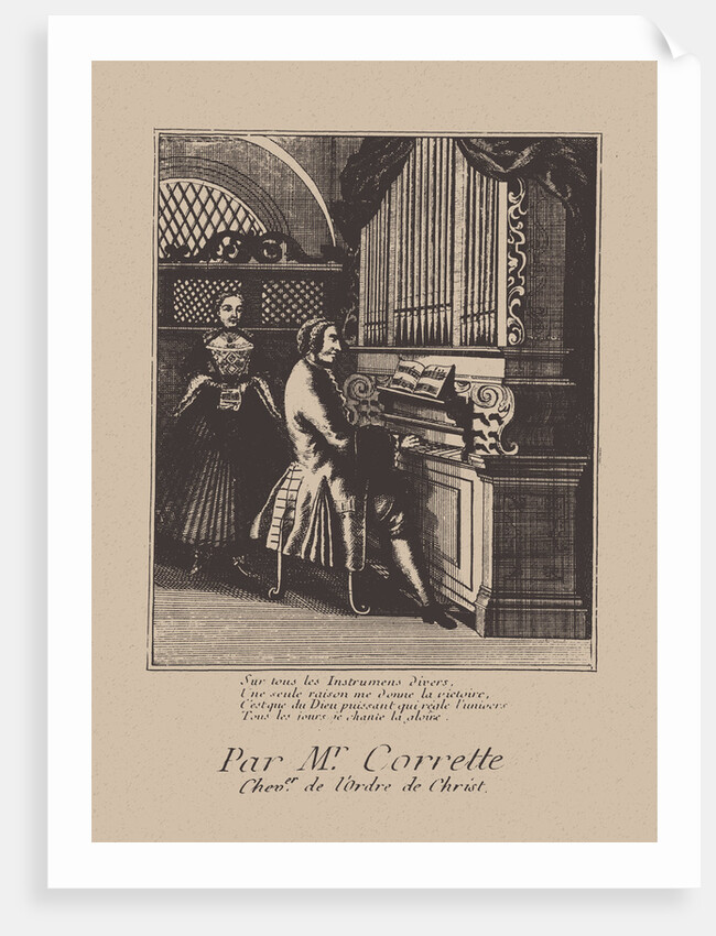 Portrait of the composer Michel Corrette, 1738 by Anonymous