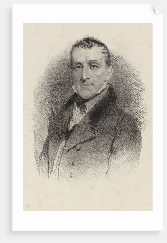 Portrait of the composer Johann Baptist Cramer, 1850 by Anonymous