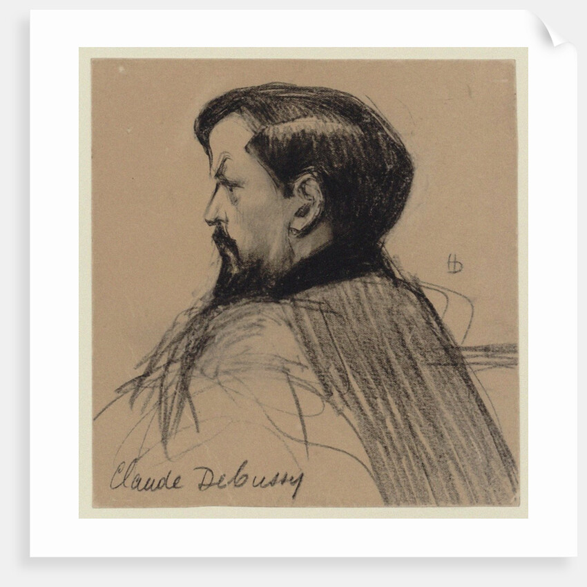 Portrait of the composer Claude Debussy by Anonymous