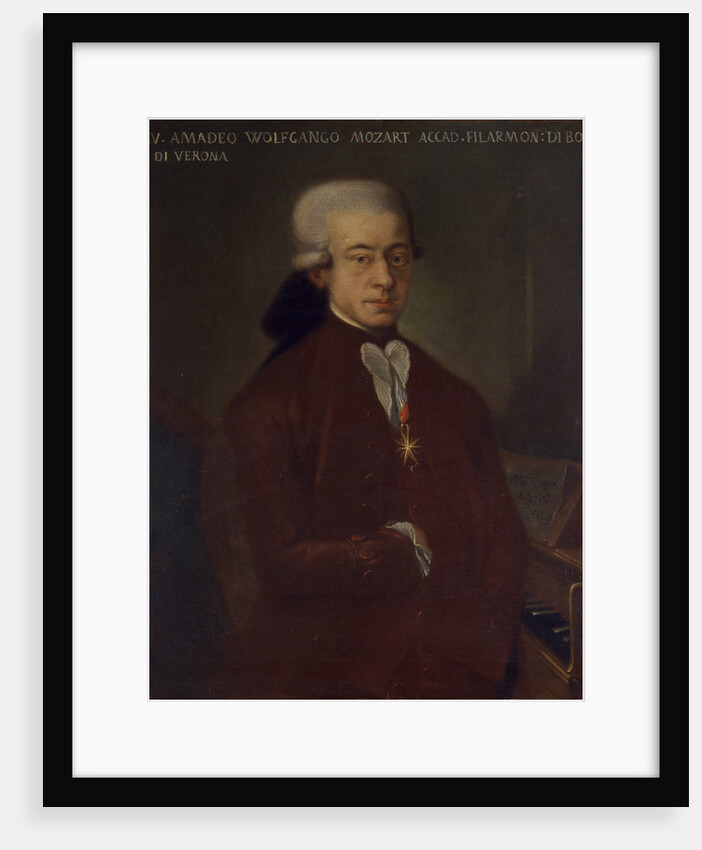 Portrait of the composer Wolfgang Amadeus Mozart, 1777 by Anonymous