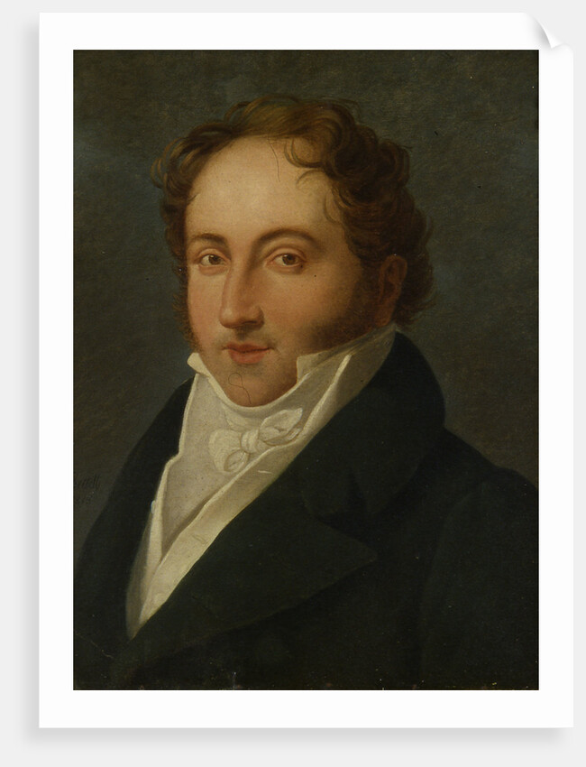 Portrait of the composer Gioachino Antonio Rossini, 1818 by Anonymous