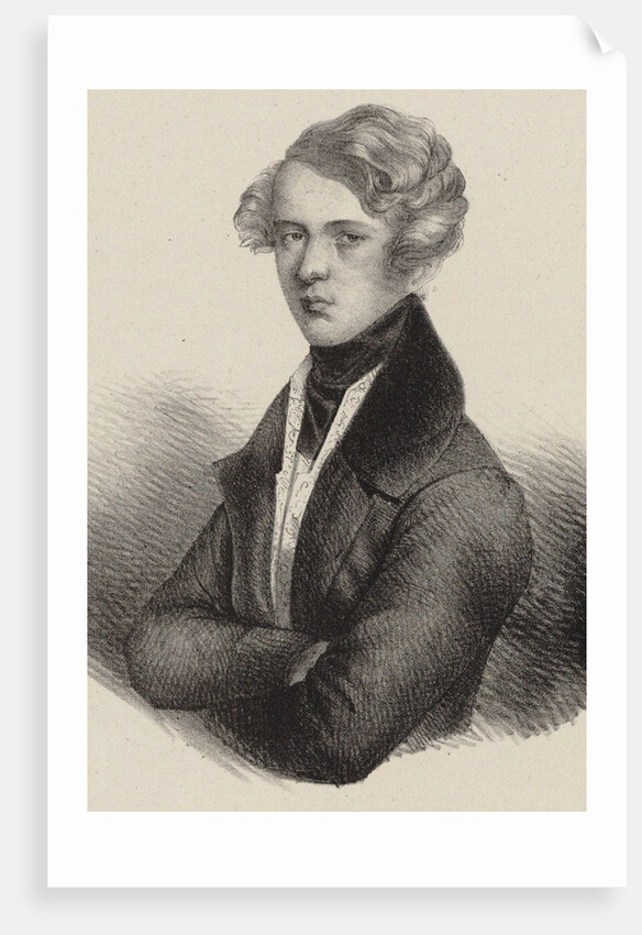 Portrait of the composer Theodor Döhler, First half of the 19th cent by Anonymous