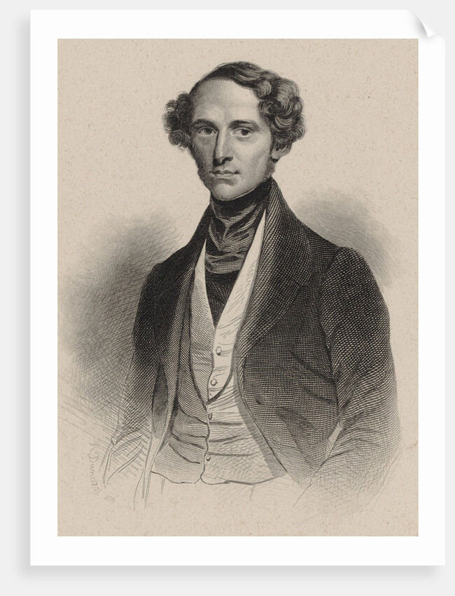 Portrait of the composer Theodor Döhler, First half of the 19th cent by Anonymous