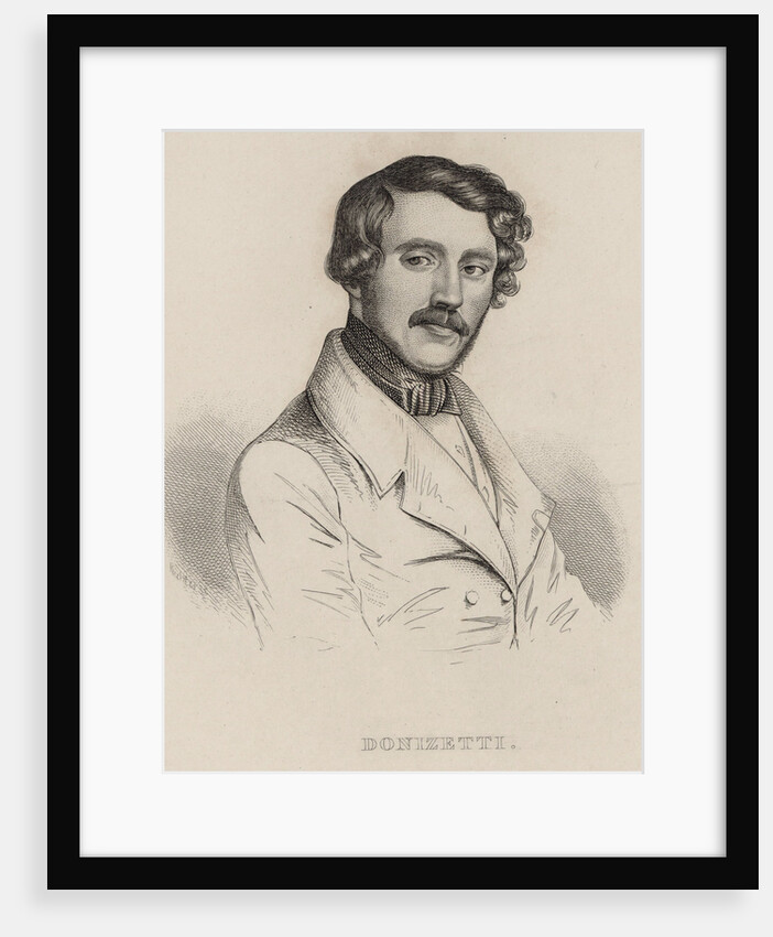 Portrait of the composer Gaetano Donizetti by Anonymous