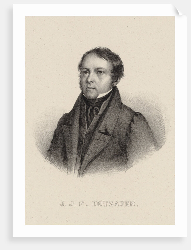 Portrait of the cellist composer Justus Johann Friedrich Dotzauer, 1850 by Anonymous