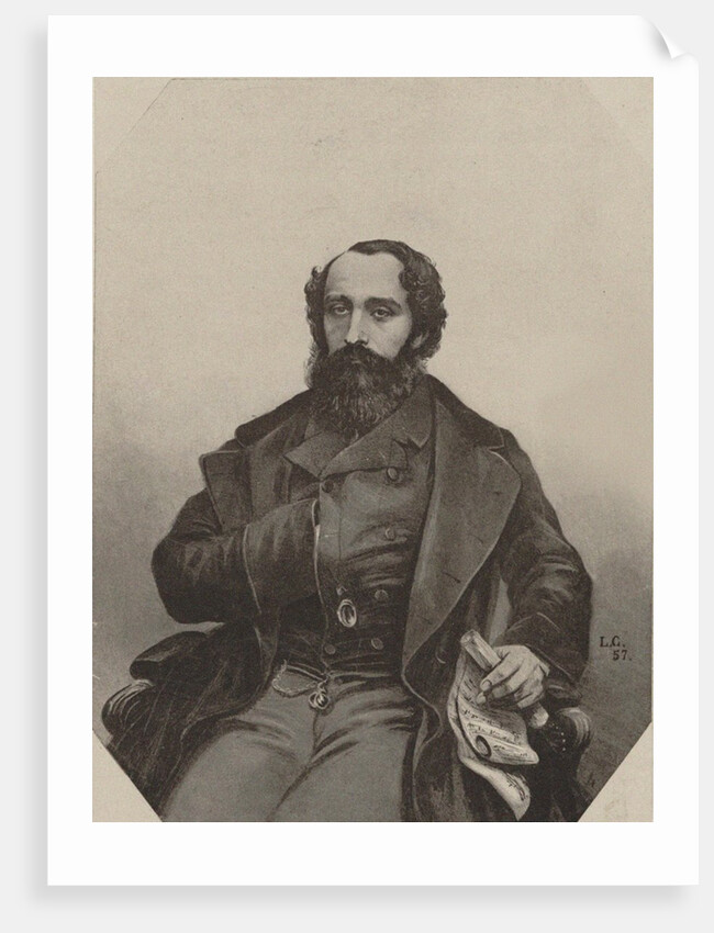 Portrait of the composer Giovanni Duca, 1857 by Anonymous