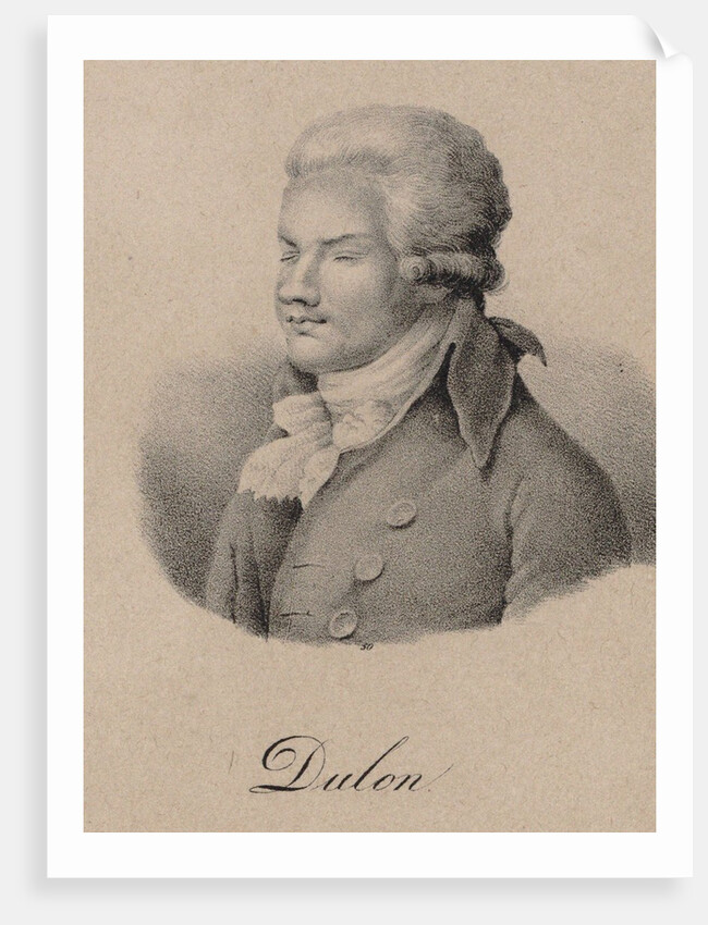 Portrait of the flautist and composer Friedrich Ludwig Dulon, 1830 by Anonymous