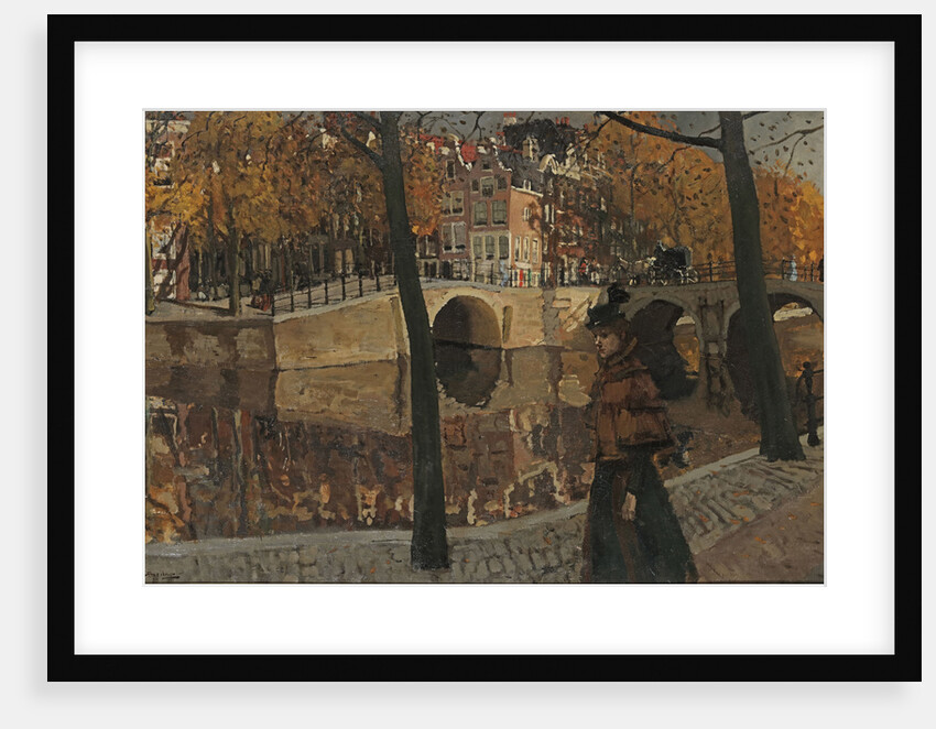 View of the Keizersgracht, corner Reguliersgracht in Amsterdam, 1895 by Anonymous