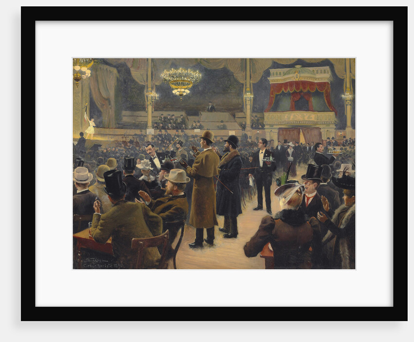 An evening at the Circus in Copenhagen, 1891 by Anonymous