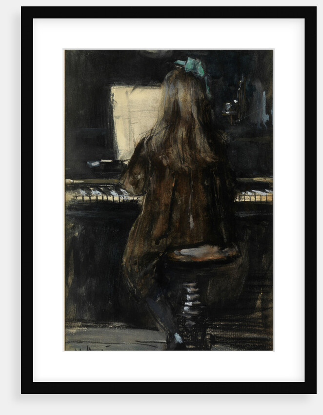 Floortje plays piano by Anonymous