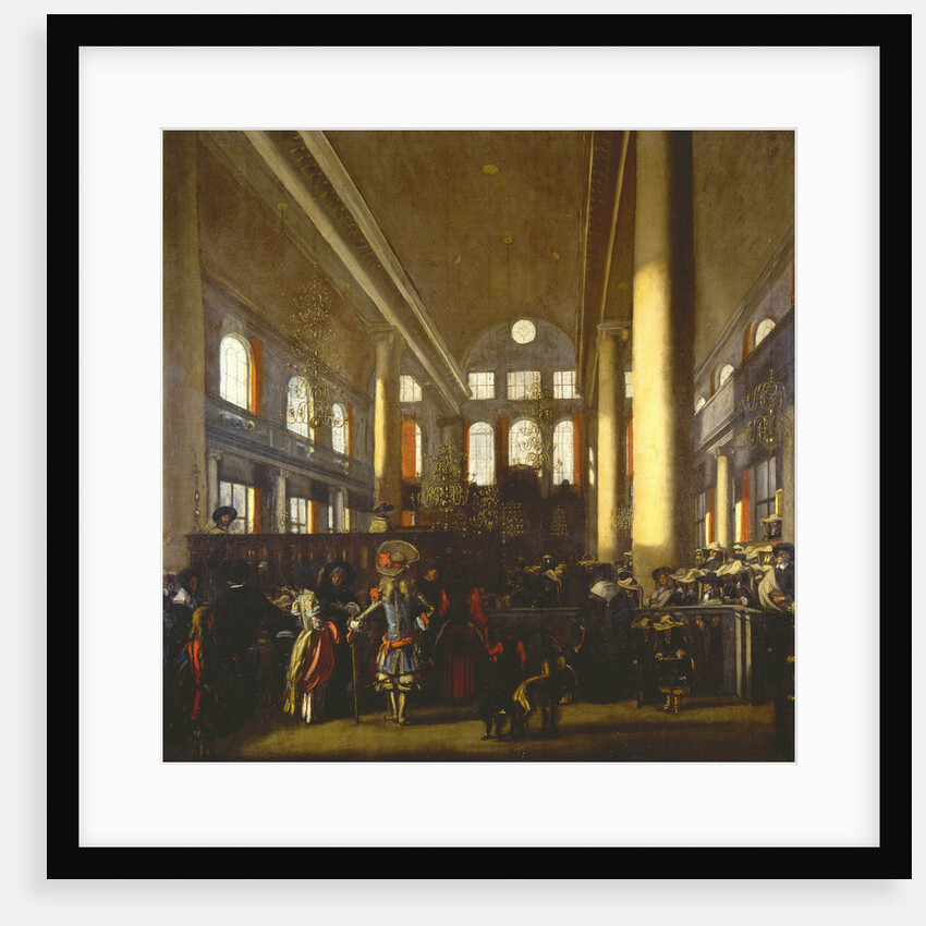 Interior of the Portuguese Synagogue in Amsterdam, c. 1680 by Anonymous