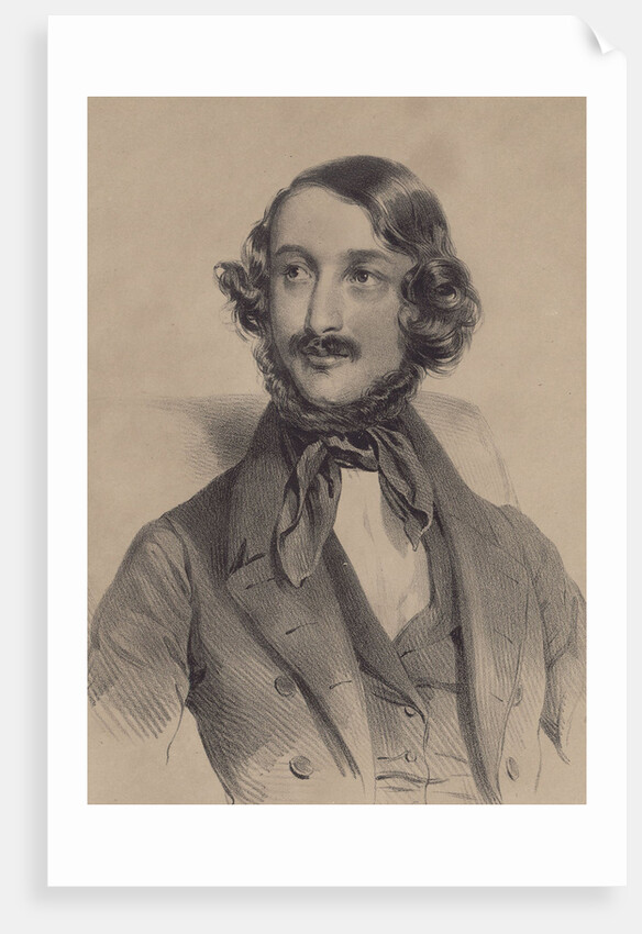 Portrait of the composer Heinrich Wilhelm Ernst, 1840 by Anonymous