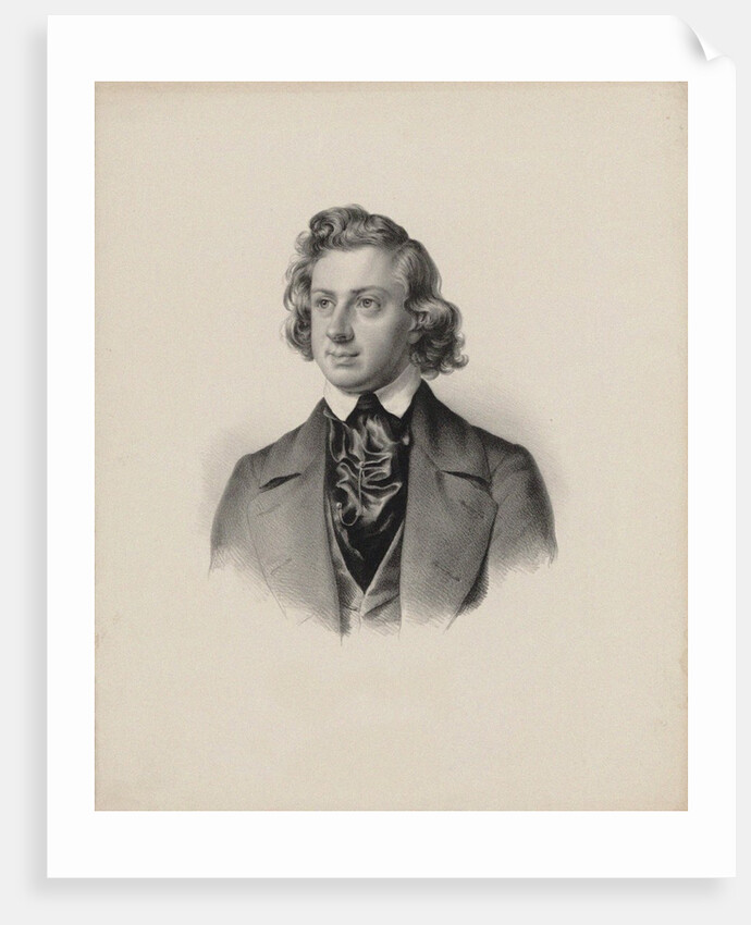 Portrait of the composer Niels Wilhelm Gade, 1845 by Anonymous