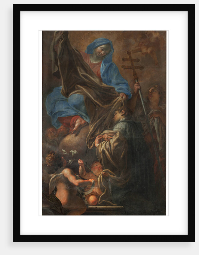 The Blessed Virgin Mary gives the white habit to Saint Norbert, 1707 by Anonymous