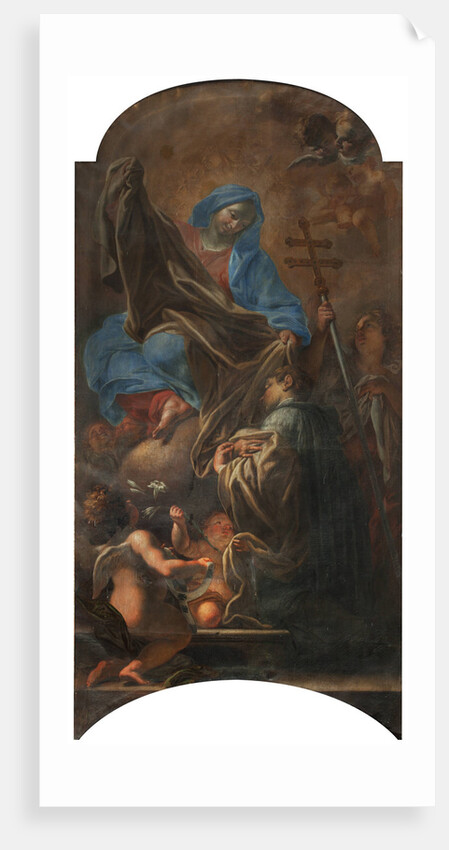 The Blessed Virgin Mary gives the white habit to Saint Norbert, 1707 by Anonymous