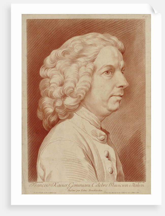 Portrait of the composer and violinist Francesco Saverio Geminiani, 1806 by Anonymous