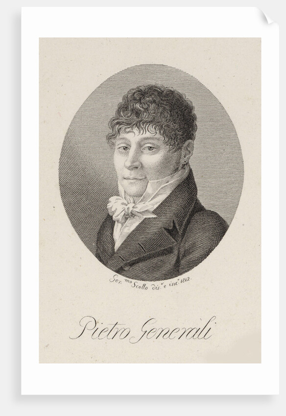 Portrait of the composer Pietro Generali, 1812 by Anonymous