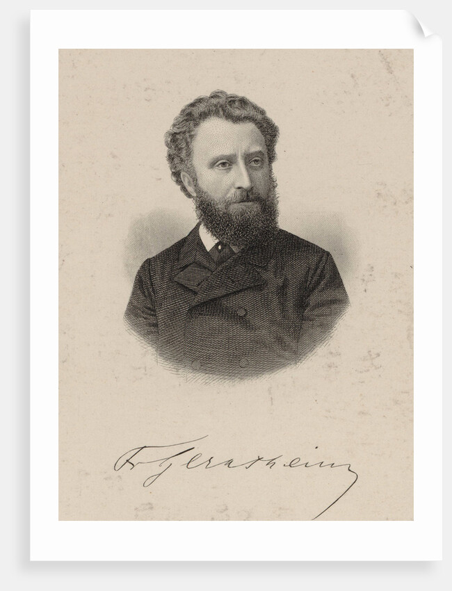 Portrait of the pianist und composer Friedrich Gernsheim, 1875 by Anonymous