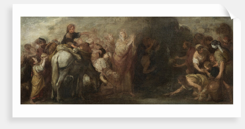 Moses Striking Water from the Rock, 1670 by Anonymous