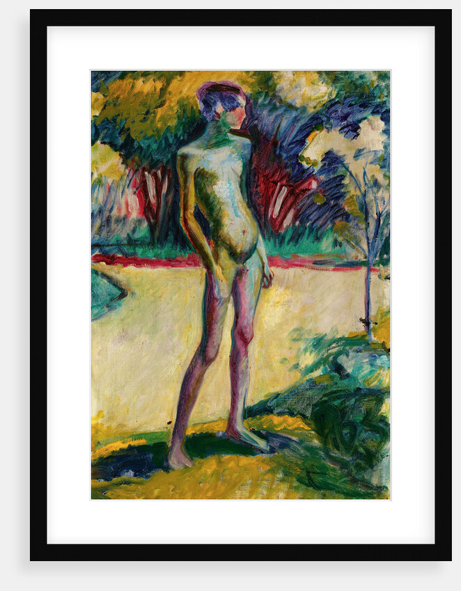Nude Boy in the garden of Nyerges, c. 1909 by Anonymous