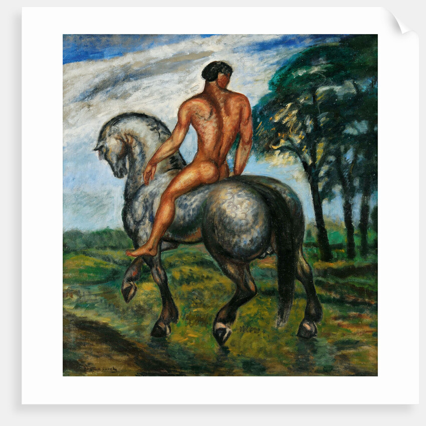 Rider at dusk, 1911 by Anonymous